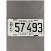 Image 1 : 1977 British Columbia Trailer Floater License Plate