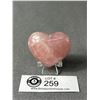 Image 1 : Rose Quartz Heart MSRP $120.00
