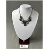 Image 1 : Unique Black Metal & Silver Necklace