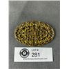 Image 1 : Vintage Gold Filigree Brooch, Oval, 3"L x 2"W. Good Condition