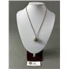 Image 1 : Vintage Gold Chain w/Hinged Pendant, Inside Enameld, Very Unique