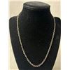 Image 2 : Vintage 925 Sterling Silver Links Necklace, 18"L, Original Lobster Clasp