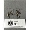 Image 1 : Pair Of Sterling Dolphin Earrings