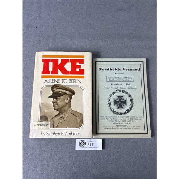 2 Military Related Books - 'Ike' & German War Items Catalogue