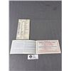 Image 2 : 2 1952 T.C.A. Airline Tickets. Unusual Item