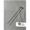 Image 2 : 2 Antique Black Glass Edwardian Hat Pins