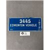 Image 1 : 1972 Edmonton Vehicle License Plate