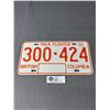 Image 1 : 1986 British Columbia Trailer Floater License Plate