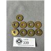 Image 2 : Collection Of 9 Vintage Tokens "Good For 5c In Trade" Smoote House 404 Automatic Machine Co. , 1621 