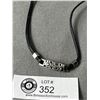 Image 2 : Lovely Dyrberg/Kern Silver w/ Black Cord Necklace, Each Marked