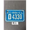 Image 1 : 1964 British Columbia License Plate