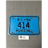 Image 1 : 1964 British Columbia Municipal License Plate