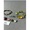 Image 2 : 2 Art Glass Beads Bracelet, Pendants & Loose Beads