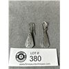 Image 1 : Pair Of Sterling Silver Art Deco Design Earrings, Tested & Marked 925