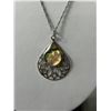 Image 3 : Sterling Silver w/ Abalone Shell Pendant Necklace & Pair Of 925 SS Abalone Shell Earring