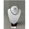 Image 1 : 1930's Black & Clear Crystal Necklace