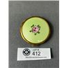 Image 1 : Superb 1930's Enamelled Compact w/ Unusual Mesh Base