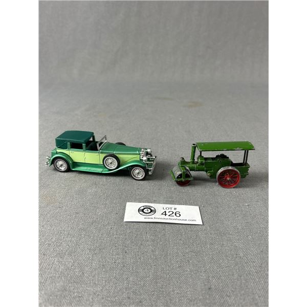 1975 Matchbox Models Of Yesteryear 1930 Model J Duesenberg Town Car & 1950's Matchbox Road Roller