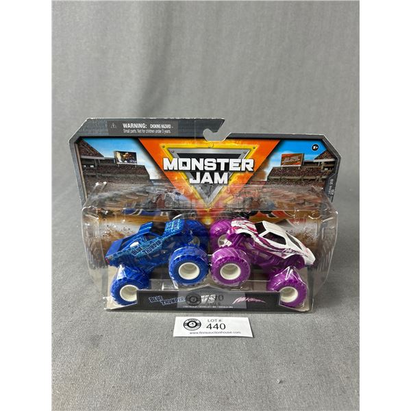 1/64 Scale Monster Jam Trucks 'Blue Thunder Vs. Full Charge'  In Original Packaging