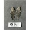 Image 1 : Nice Pair of Vintage Rhinestone Clip-On Earrings