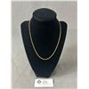 Image 1 : 014K GF Twisted Chain Necklace. Approx. 16"L