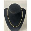 Image 2 : 014K GF Twisted Chain Necklace. Approx. 16"L