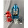 Image 1 : Dietz No. 8 Lantern, Patio Lantern & 2 Glass Candle Holders