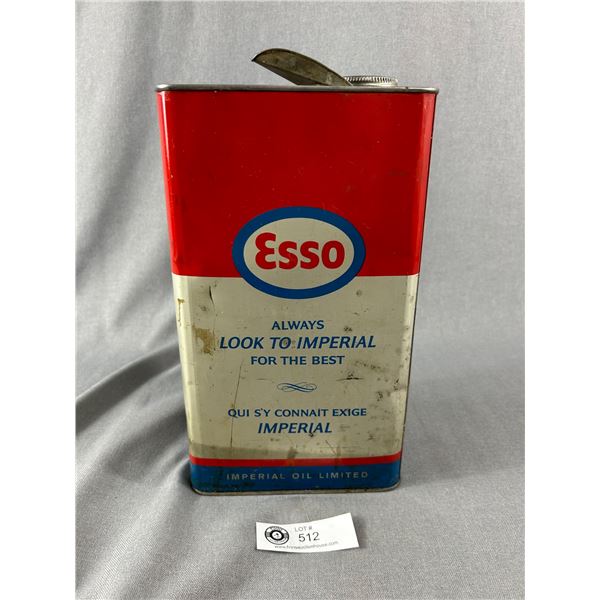 Vintage 1 Gallon Esso Gear Oil Tin