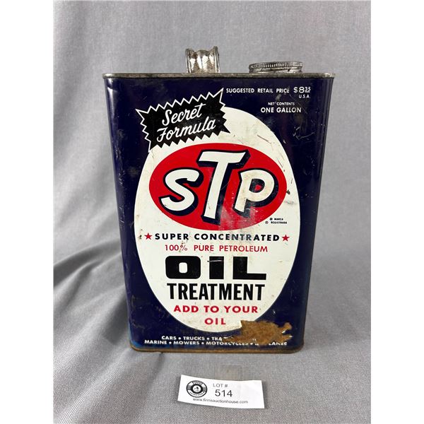 Vintage 1 Gallon STP Oil Treatment Tin