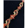 Image 3 : Gorgeous Red Rhinestones + Gold Plated Choker Necklace