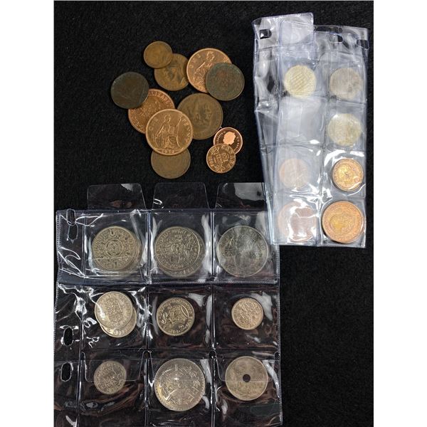 Vintage Collections Of U.K. & Canada Coins