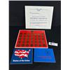 Image 1 : 1968 Franklin Mint Solid Bronze Presidential Coins Collector's Set