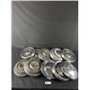 Image 1 : 10 Vintage Vehicle Hubcaps - Pontiac Motors, Chevrolet & Rambler