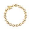 Plated 18KT Yellow Gold Diamond Bracelet