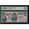 1875 $5 Legal Tender Note PMG 35