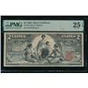 1896 $2 Educational Silver Certificate PMG 25EPQ