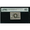 Image 1 : 5 Cent Second Issue Fractional PMG 65EPQ