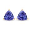 14KT Yellow Gold 3.48ctw Tanzanite Earrings