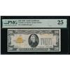 1928 $20 Gold Certificate PMG 25
