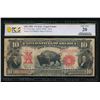 Image 1 : 1901 $10 Bison Legal Tender Note PCGS 20
