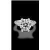 Sparkling 5 Ct VVS1 White F-G Fire Moissanite Ring