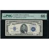 1934D $5 STAR Silver Certificate PMG 66EPQ