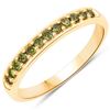 14KT Yellow Gold 0.27ctw Green Diamond Ring