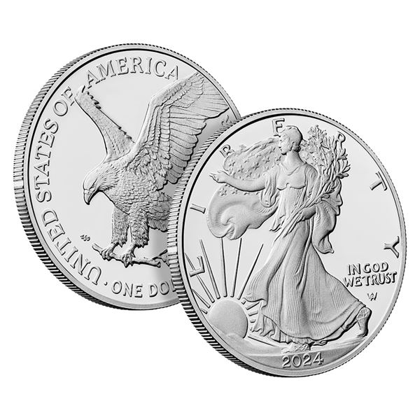 2024 American Silver Eagle .999 Fine Silver Dollar Coin