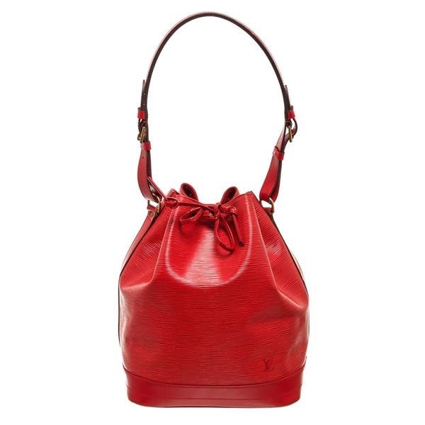 Louis Vuitton Red Epi Leather Noe PM Bag