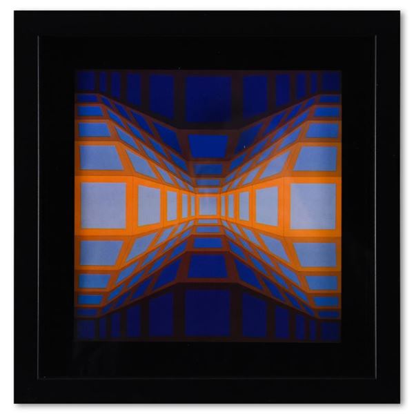 Kek - Eg - II de la serie Structures Universelles Du Damier by Vasarely (1908-19