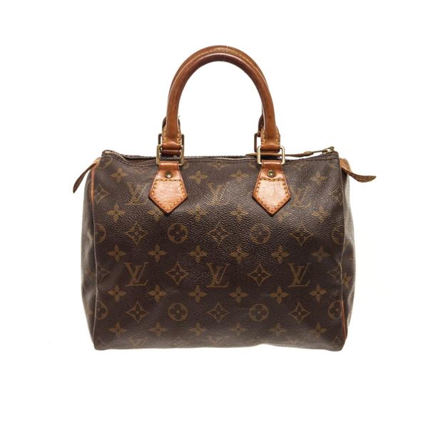 Louis Vuitton Brown Monogram Speedy 25 Satchel Bag