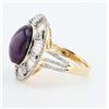 Image 1 : 13.72 ctw UNHEATED Star Ruby and 1.55 ctw Diamond 14K Yellow Gold Ring