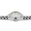 Image 5 : Rolex Ladies Stainless Steel Silver Index Diamond And Ruby Date Watch With Rolex