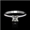 Image 1 : 0.51 ctw SI1 CLARITY CENTER Diamond 14KT White Gold Ring